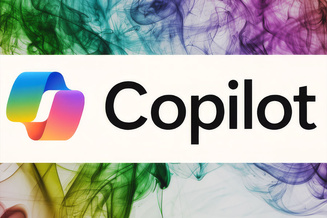Microsoft's modern infinity logo depicting their Artificial Intelligence tool, Copilot.